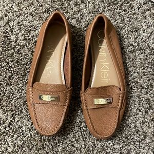Calvin Klein Brown Leather Loafers